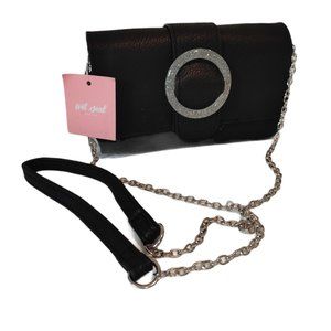black leather handbag Wet Seal.